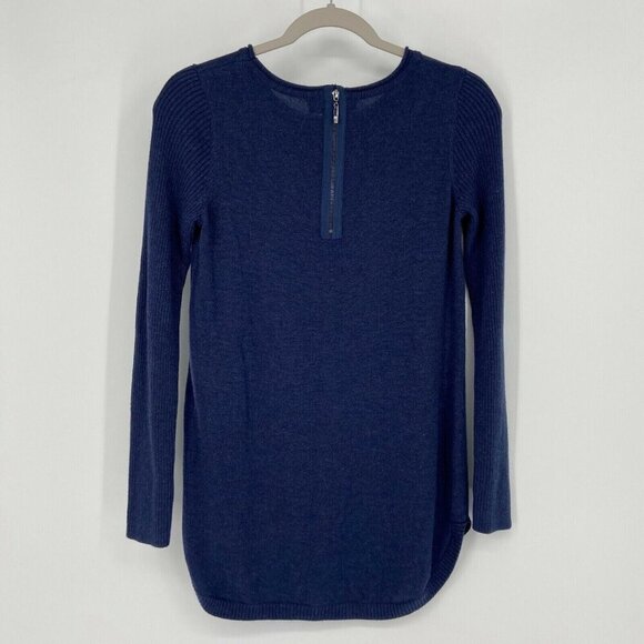 Magaschoni Sweater Women's‎ Size Small Navy Crew Neck Long Casual Oversize - Picture 2 of 8